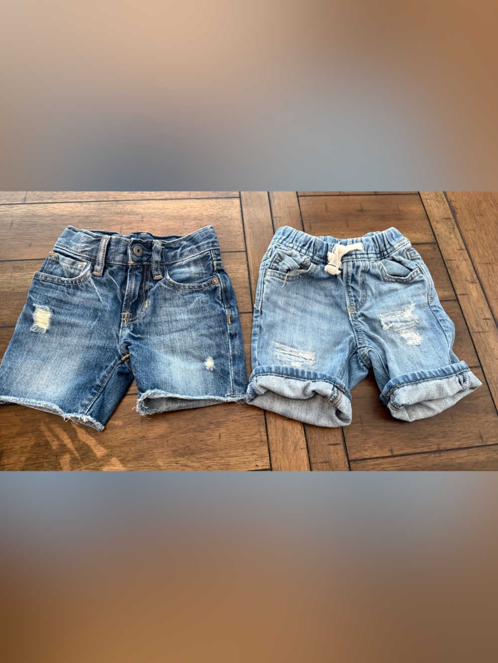 GAP Light Blue Distressed Denim Shorts Bundle
